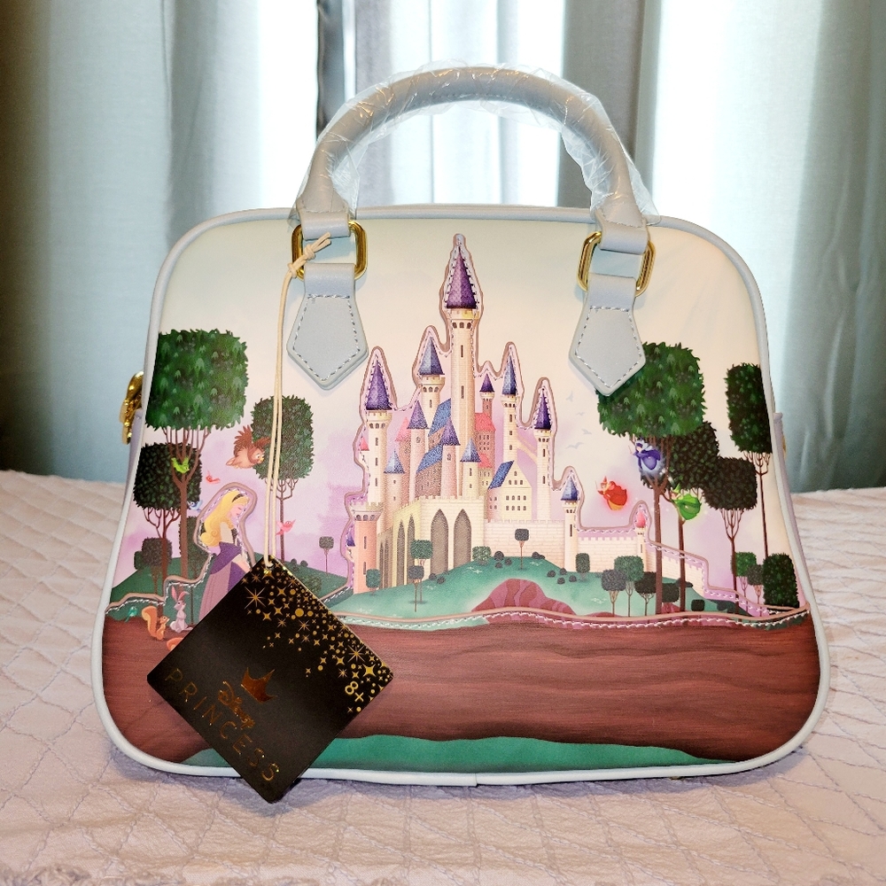 Loungefly Sleeping Beauty Castle crossbody bag NWT